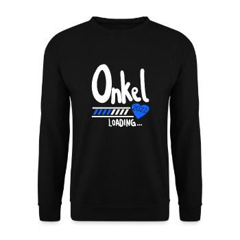 Onkel 2022 loading - Unisex Pullover - Schwarz - Vorne - Alina (178cm) & Michal (187cm)