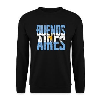 Buenos Aires Argentina - Unisex Sweatshirt - black - Front - Alina (178cm) & Michal (187cm)
