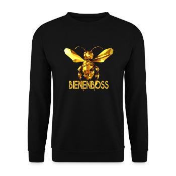 Bienenboss Imker Honig Dealer Bienenzüchter Bienen - Unisex Pullover - Schwarz - Vorne - Alina (178cm) & Michal (187cm)