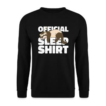 Frettchen Offizielles Schlafshirt Faul Relax - Unisex Pullover - Schwarz - Vorne - Alina (178cm) & Michal (187cm)