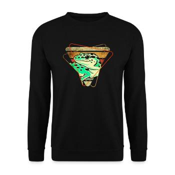 Gecko - Unisex Pullover - Schwarz - Vorne - Alina (178cm) & Michal (187cm)