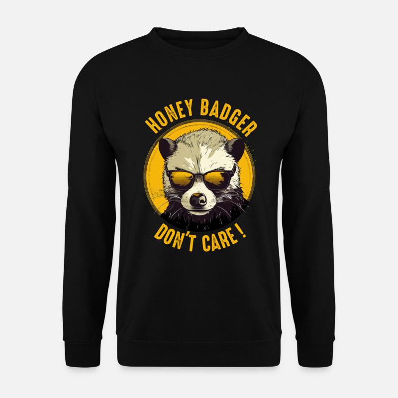 Honey Badger Dont Fact - Sweat-shirt Unisexe - noir