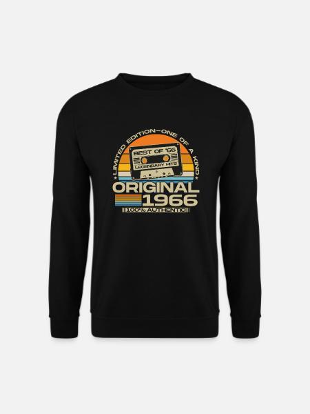 Original 1966 Jahrgang Geburtstag Geschenk Retro - Unisex Pullover - Schwarz