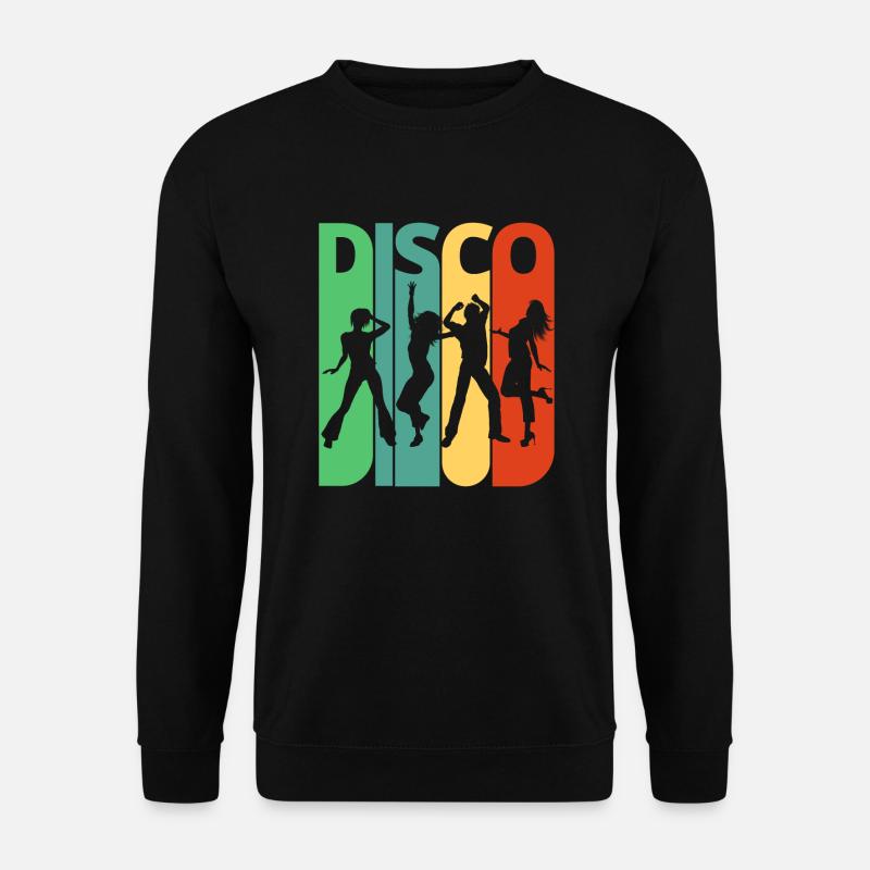 Weinlese-Retro- Disco. Tanzen.Birthday, Party Geschenke - Unisex Pullover - Schwarz