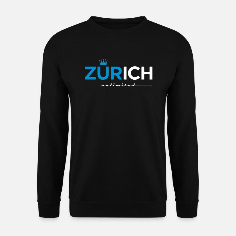 Zurich illimité - Sweat-shirt Unisexe - noir