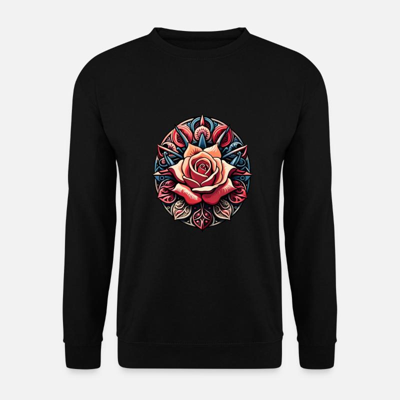 LOVE ROSE - Unisex Pullover - Schwarz