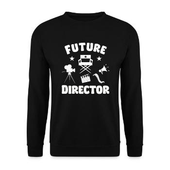 Futur directeur - Sweat-shirt Unisexe - noir - Devant - Alina (178cm) & Michal (187cm)