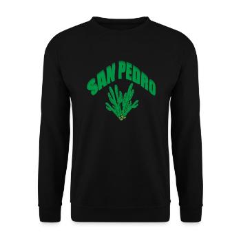 San Pedro/Meskalin/Ritual der Indianer - Unisex Pullover - Schwarz - Vorne - Alina (178cm) & Michal (187cm)