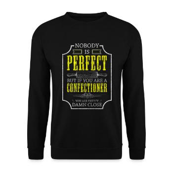 Cake Handicraft Tarts - Unisex Sweatshirt - black - Front - Alina (178cm) & Michal (187cm)