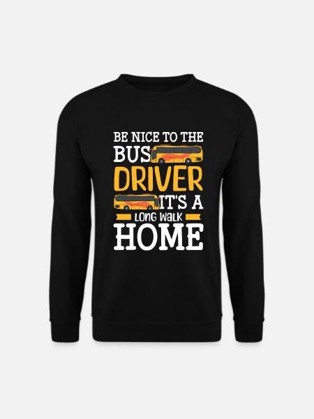 Fahrer Busfahrerin Reisebus - Unisex Pullover - Schwarz