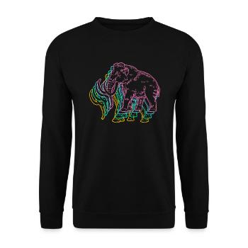 Mammouth - Sweat-shirt Unisexe - noir - Devant - Alina (178cm) & Michal (187cm)
