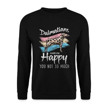 Dog breed paws points animal lover - Unisex Sweatshirt - black - Front - Alina (178cm) & Michal (187cm)