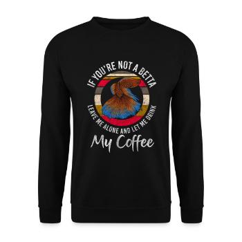 Aquarium Aquarists under water sea creatures - Unisex Sweatshirt - black - Front - Alina (178cm) & Michal (187cm)