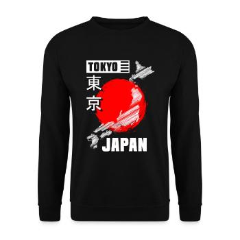Tokyo World Tour Aventure - Sweat-shirt Unisexe - noir - Devant - Alina (178cm) & Michal (187cm)