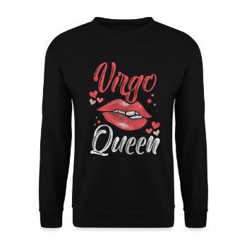 Zodiac September Astrology - Unisex Sweatshirt - black - Front - Alina (178cm) & Michal (187cm)