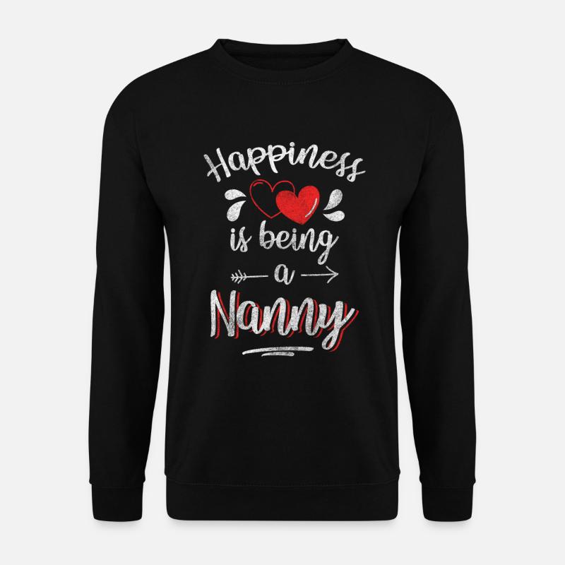 Glück Positiv Optimismus Freude - Unisex Pullover - Schwarz