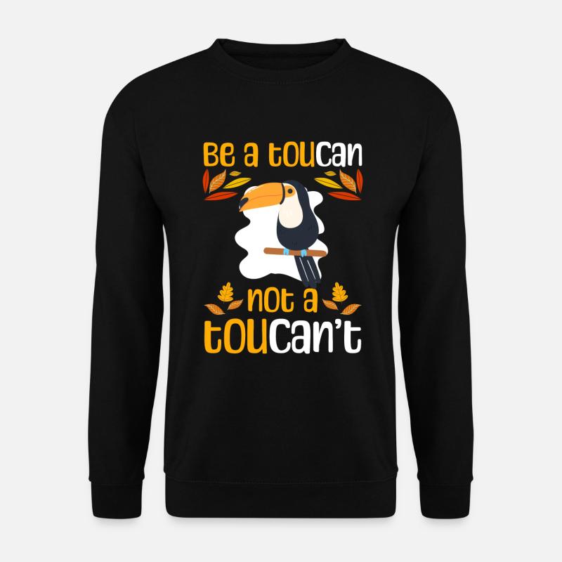 Toucan Urlaub Fliegen Bunt - Unisex Pullover - Schwarz