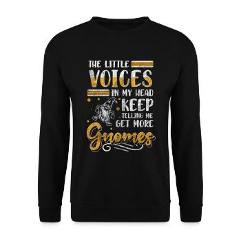 Dwarf Garden - Unisex Sweatshirt - black - Front - Alina (178cm) & Michal (187cm)