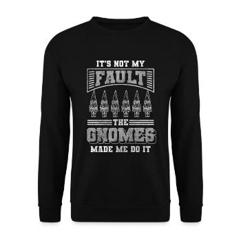 Conte de fées nain Leprechaun - Sweat-shirt Unisexe - noir - Devant - Alina (178cm) & Michal (187cm)