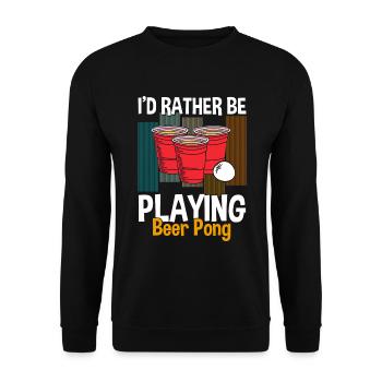 Beer Celebrations Drunkards - Unisex Sweatshirt - black - Front - Alina (178cm) & Michal (187cm)