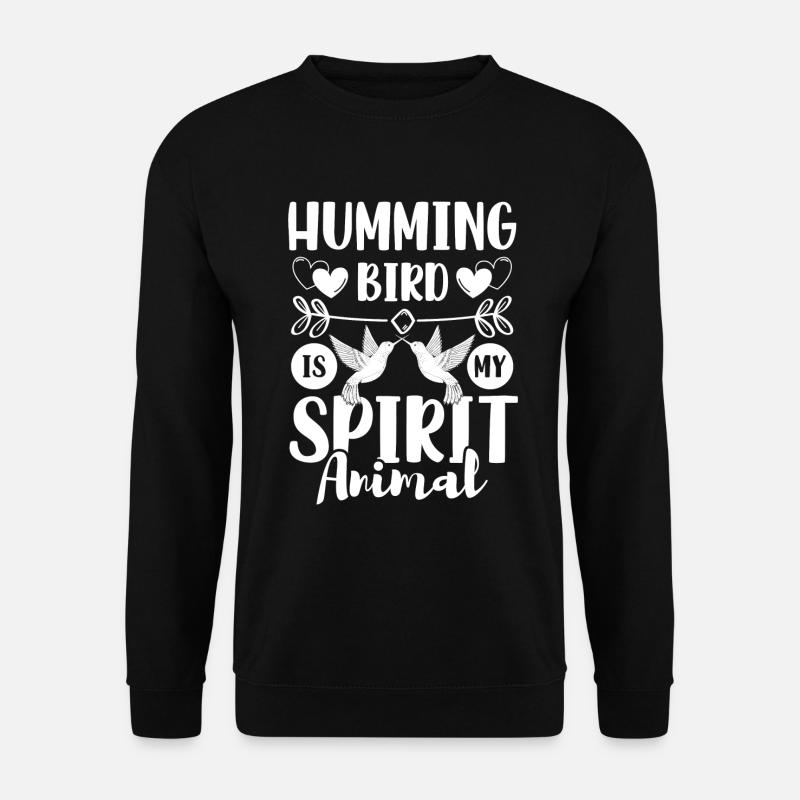 Kolibri Flugtier Frühling - Unisex Pullover - Schwarz