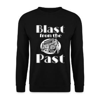 Music Cassette Tape 80s Vintage Car - Unisex Sweatshirt - black - Front - Alina (178cm) & Michal (187cm)
