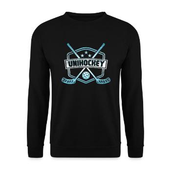 Unihockey - Unisex Pullover - Schwarz - Vorne - Alina (178cm) & Michal (187cm)