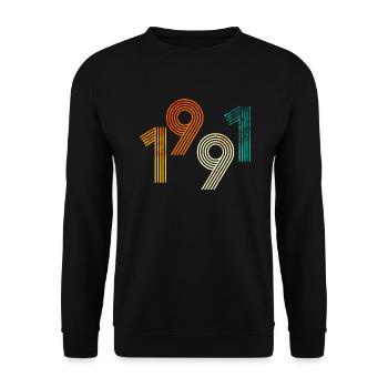 1991 - Unisex Sweatshirt - black - Front - Alina (178cm) & Michal (187cm)
