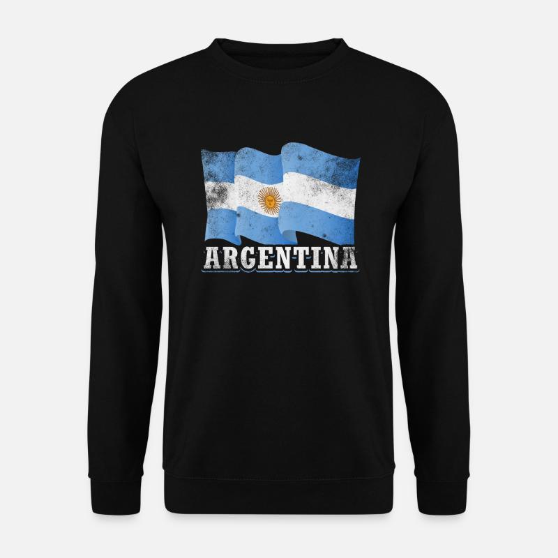 Argentina Flag - Unisex Sweatshirt - black