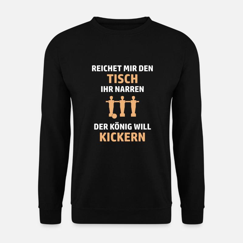 Kickern Tischkicker Foosball - Unisex Pullover - Schwarz