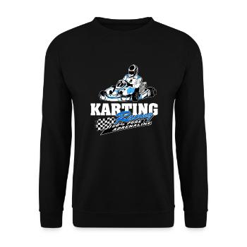 GoKart - Karting - Kart - Go Kart - Unisex Sweatshirt - black - Front - Alina (178cm) & Michal (187cm)