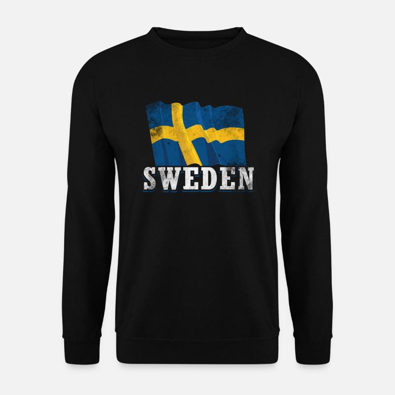 Schweden Flagge - Unisex Pullover - Schwarz