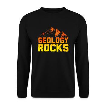Geologie rockt - Unisex Pullover - Schwarz - Vorne - Alina (178cm) & Michal (187cm)