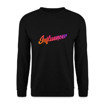 Influencer Instagram Youtube Youtuber - Unisex Pullover - Schwarz - Vorne - Alina (178cm) & Michal (187cm)