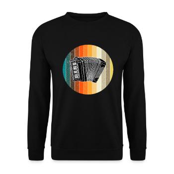 Accordion - Unisex Sweatshirt - black - Front - Alina (178cm) & Michal (187cm)