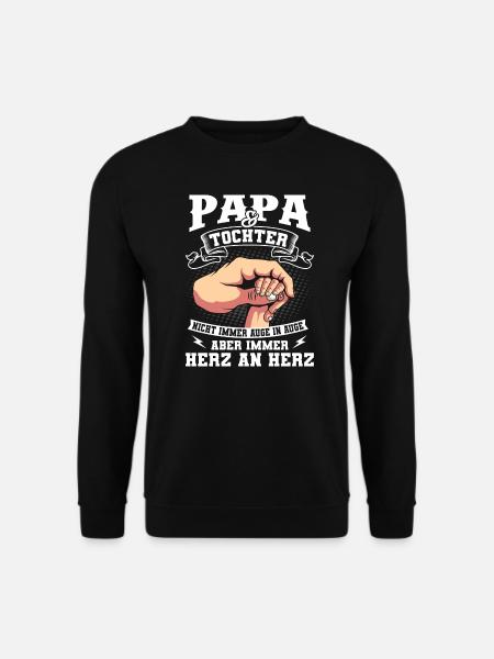 Papa und Tochter - Unisex Pullover - Schwarz