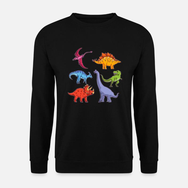 Stegosaurus Dino Dinosaurier Urzeit Geschenk - Unisex Pullover - Schwarz