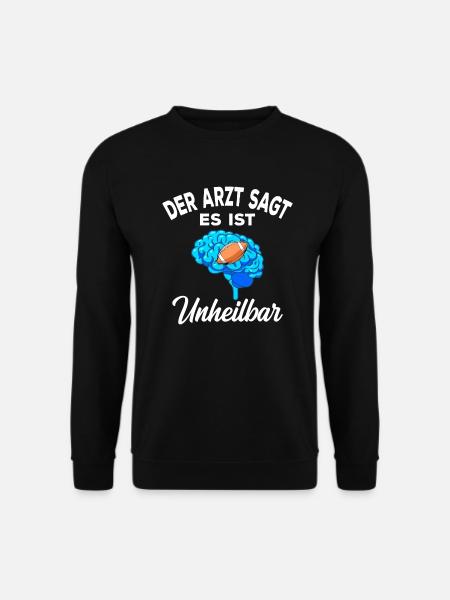 American Football Footballer Rugbyteam Outfit - Unisex Pullover - Schwarz