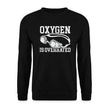Swimming Instructor Swimming Swimmers - Unisex Sweatshirt - black - Front - Alina (178cm) & Michal (187cm)