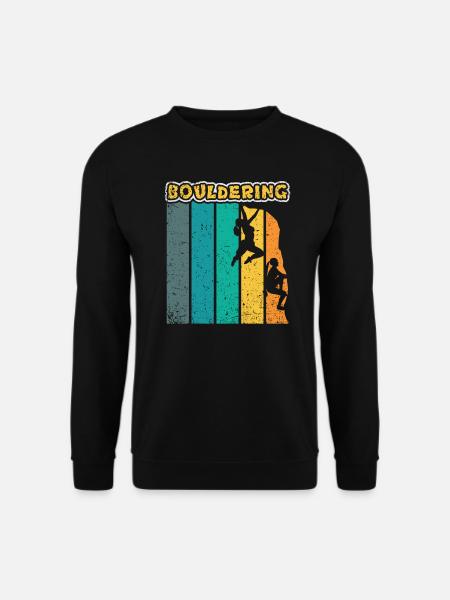 Bouldering Climber Boulderer Gift - Sweat-shirt Unisexe - noir