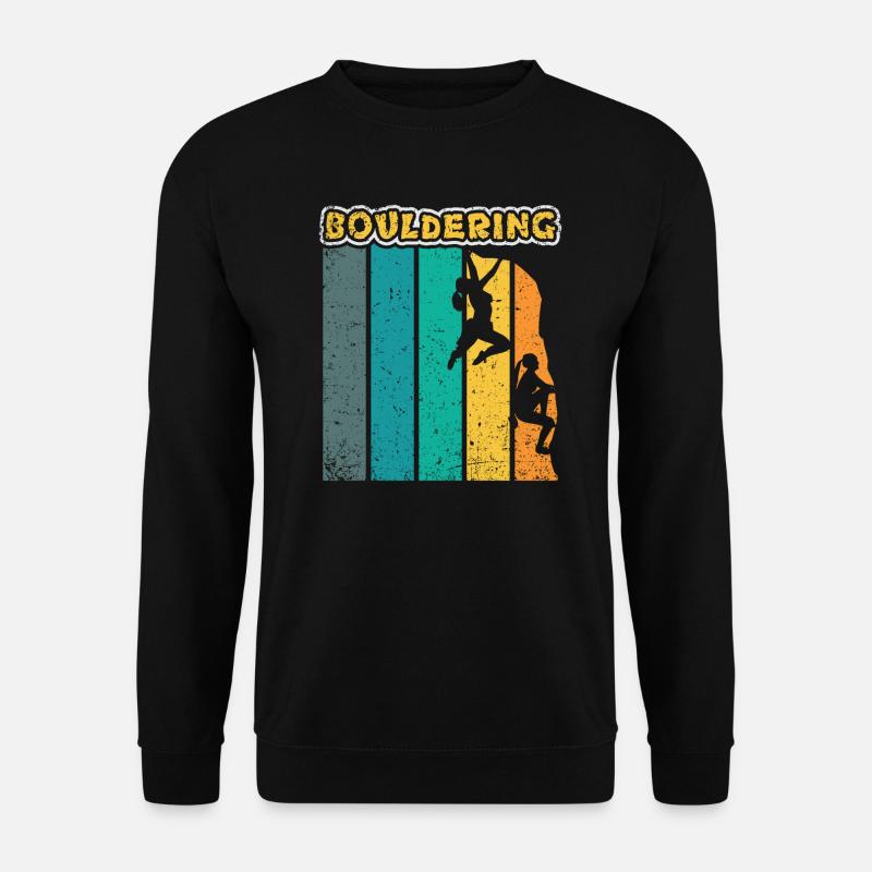Bouldering Climbing Climber Boulderer Gift - Unisex Sweatshirt - black