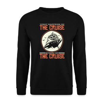 Cruise Cruise Cruise Ship Gift - Unisex Sweatshirt - black - Front - Alina (178cm) & Michal (187cm)