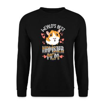 Hamster maman rongeur rongeur hamster - Sweat-shirt Unisexe - noir - Devant - Alina (178cm) & Michal (187cm)
