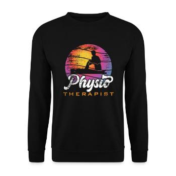 Physio Theraphist / Theraphist Gifts - Sweat-shirt Unisexe - noir - Devant - Alina (178cm) & Michal (187cm)