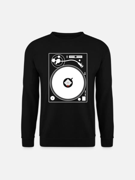 PLATTENSPIELER VINYLE DJ PLATINE VINYLE - Sweat-shirt Unisexe - noir
