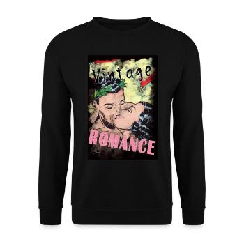 VINTAGE ROMANCE 3 BIS By Yume Origins - Sweat-shirt Unisexe - noir - Devant - Alina (178cm) & Michal (187cm)