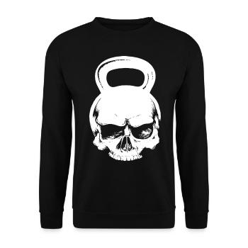 Kettlebell Fitness - Unisex Sweatshirt - black - Front - Alina (178cm) & Michal (187cm)