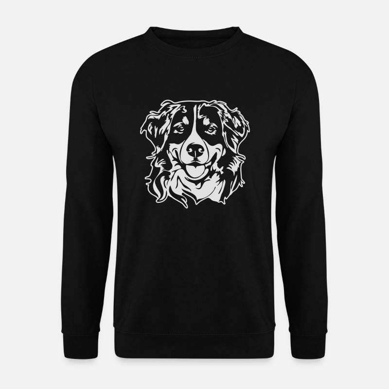 BERNER SENNENHUND Hundeportrait Wilsigns - Unisex Pullover - Schwarz