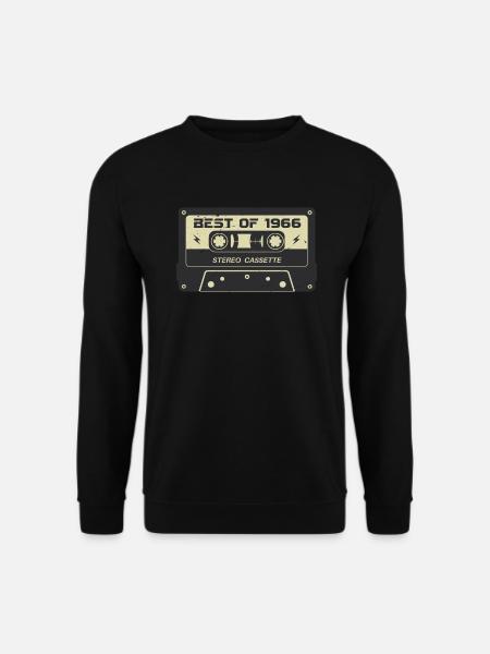 Retro Kassette 1966 vintage 1966 Geburtstag 1966 - Unisex Pullover - Schwarz