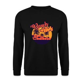 Beach vibes - Unisex Sweatshirt - black - Front - Alina (178cm) & Michal (187cm)